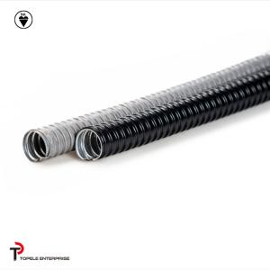 Quality Electrical Galvanized Steel PVC Flexible Conduit And Fittings Grey wholesale