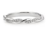 14K White Gold Real Diamond Jewellery Ring 0.3ct Round Cut ODM For Engagement