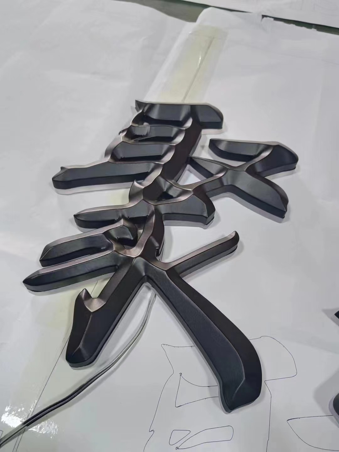 Halo Lit Back Lit 12mm 3D LED Letter Signs Reverse Lit RoHs Outdoor Channel Letters