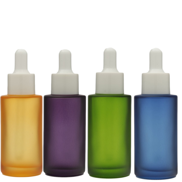 50g Glass Cosmetic Bottle Set Unique Cream Packaging Amber Glass Jar With Lid