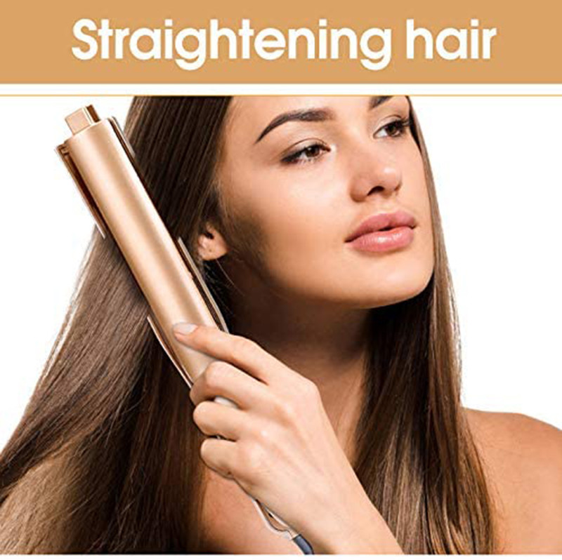 45W Hair Straightener And Curler 2 In 1 Ceramic PTC Heater Twisted Plates