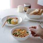 Household Nordic Pearl Edge Ceramic Western Food Plate