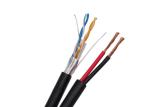 2P Twisted Outdoor Siamese Cable , Siamese Cable For Security Cameras