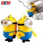 Customized Plastic Figurine Keychain Toys Flashlight Keychain