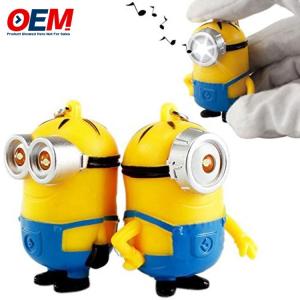 Quality Customized Plastic Figurine Keychain Toys Flashlight Keychain wholesale