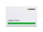 Plastic 125 Khz Rfid Tag Card , T5577 Iso Office Access Card White Color