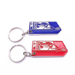 Quality Promotional Metal Keychains , Custom Metal Keyrings For Tourist Souvenirs wholesale