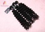 Full And Thick Virgin Indian Hair / 100% Remy Human Hair Deep Wave Bundles