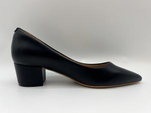 Quality Nappa Leather Black Womens Dress Shoes Soft Fabric Low Heel Pointed Toe Shoes wholesale