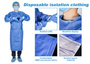 Quality Reinforced Surgical Knitted Cuff Medical Surgical Apron wholesale