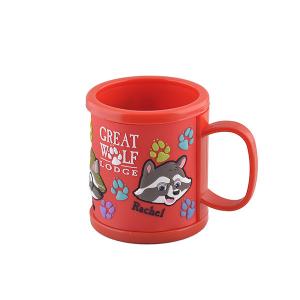 Quality Personlized Name Mug Rachel Red Soft PVC Mug Plastic Children's Washing Cup wholesale