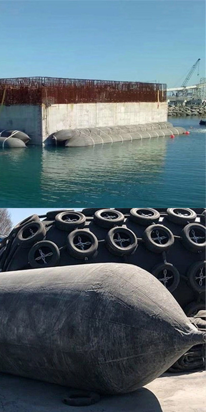High Durability Lightweight Marine Air Bag Rubber Ship Launching For Ship Launching