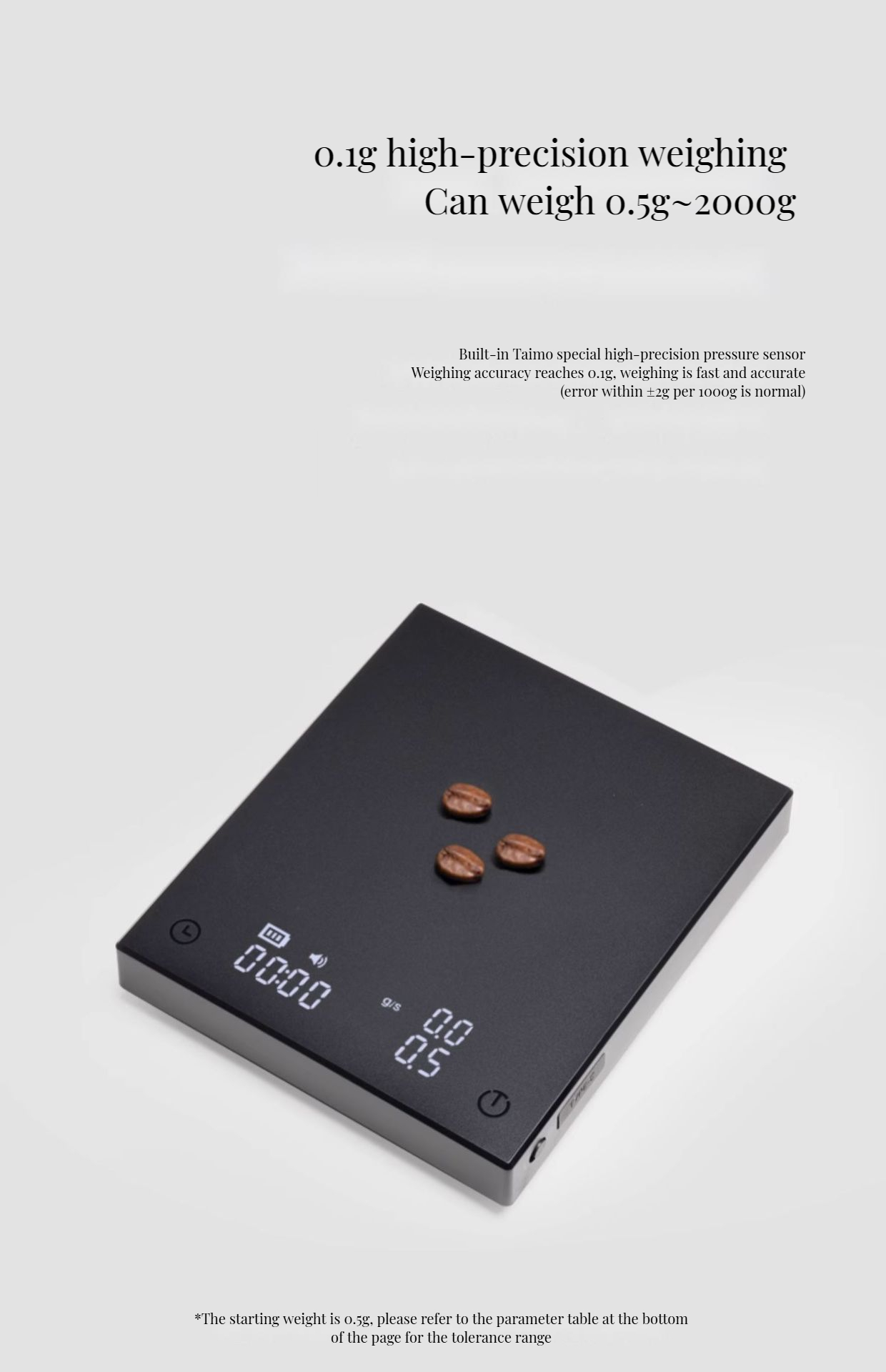 Multifunctional Electronic Bar Scale for Precise Fruit and Coffee Weighing on LCD Display