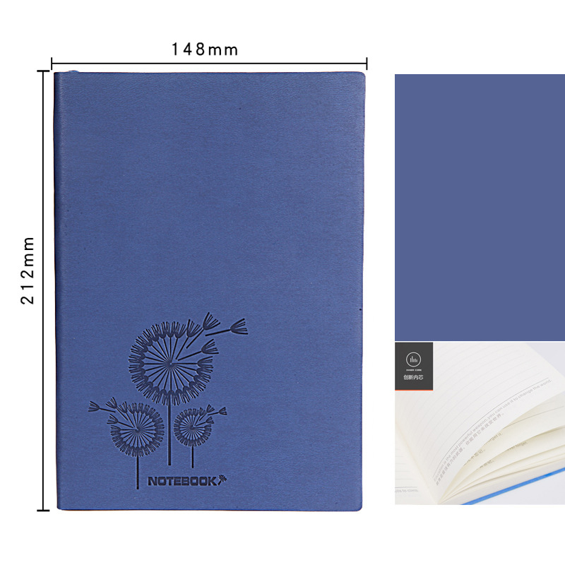 2022 Custom Logo Pu Leather Softcover Notebook Journal for Daily Weekly Monthly Planner
