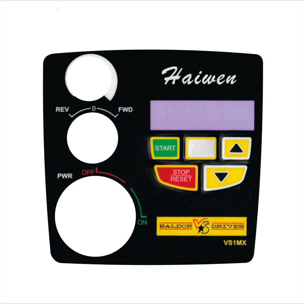 RAL Industrial Membrane Switch Good Water Resistance Custom Membrane Keypad