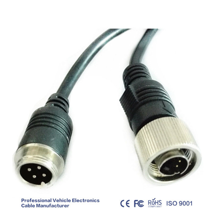 IP67 OD 5.0MM 4 Pin CCTV Camera Extension Cable