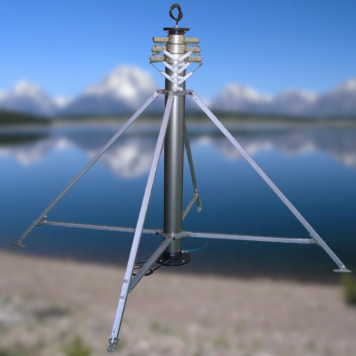 Portable Mobile 30ft Telescopic Self Supporting Antenna Towers