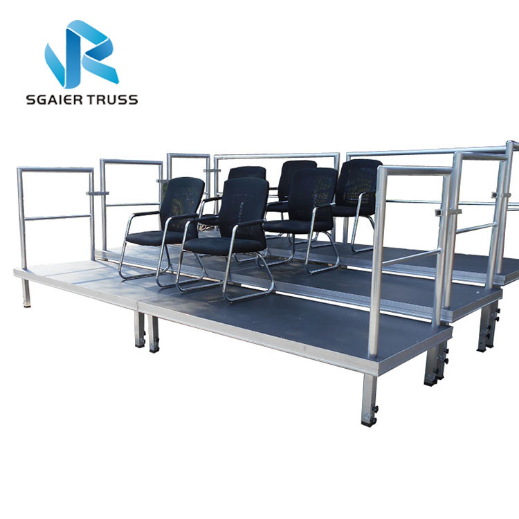 Stable School Portable Aluminum Stage Platforms , Wooden Folding Stage Platform