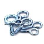 Hardening Zinc Plated Screw Eyes Round Head For Buildings / Engeering Equipment