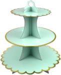 Birthday Round Food Stand Display 3 Tier Paper Cupcake Stand