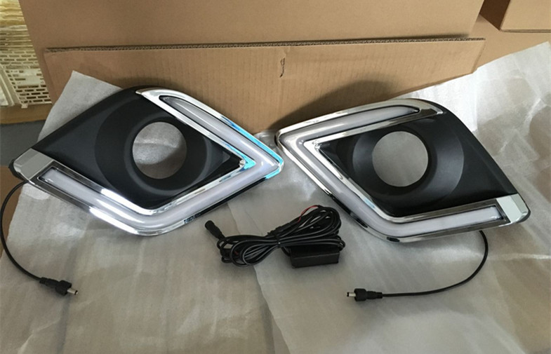 Hilux 2016 2017 New Revo Auto Parts LED Fog Lamps with Daytime Running Light