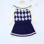 Winter Children Sweater Girls Clothing set Toddler Christmas Dresses Fall kids