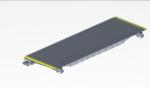 Type 1000 Die Cast Aluminum Pallets 2 Sides Yellow Demarcation Escalator Spare