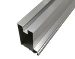 Anodized Wardrobe Aluminium Profile , Kitchen Door Handle Furniture Aluminum