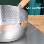 Best quality domestic food pot with long wooden handle kitchen cookware