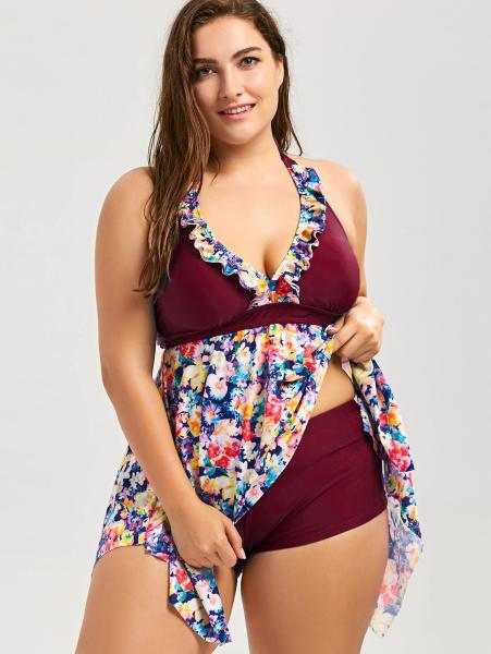 swimwear women bikini Large size swimsuit black dress Beach vacation sexy piece
