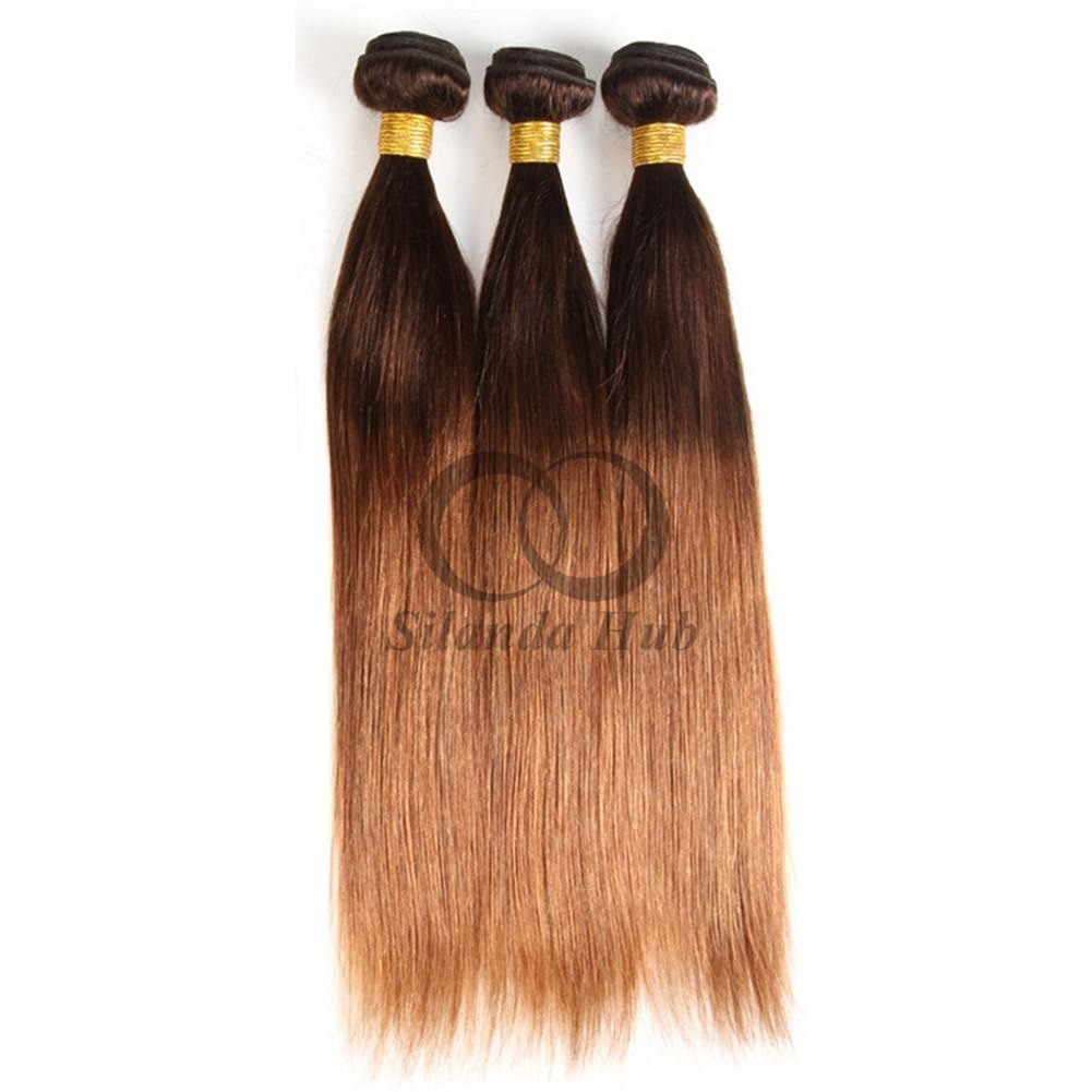 #T4/30 Straight Remy Human Hair Bundles Sew In Weave Bundles Brazilian Bundle Deals