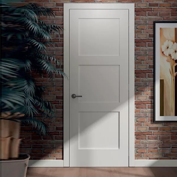 Simple Apartment Shaker Interior Hard Wood Door Wooden Panel Design