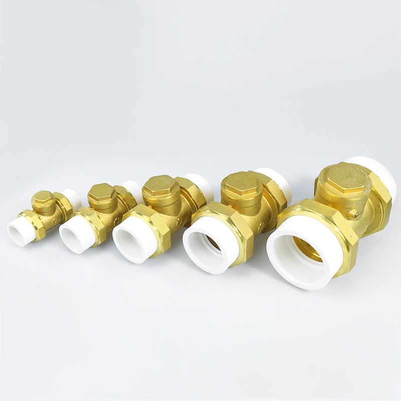 1/2in Female Thread Brass Horizontal Check Valve DN15 One Way Non Return Check Valve