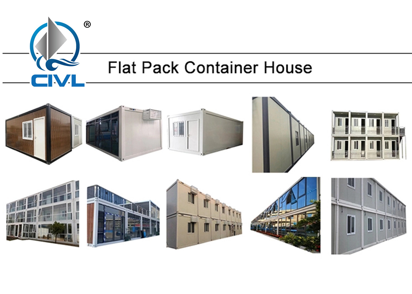 Shipping Container House Container Flat Pack Container Doemitory House White 6M Long