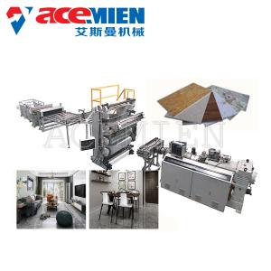 Quality PVC Imitation Artificial Marble Making Machine Decoration With UV Coating wholesale
