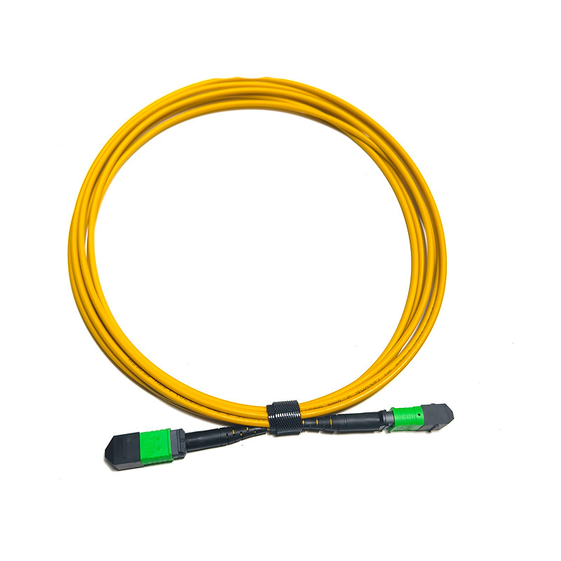 Female MPO Trunk Cable 12 Fibers Type A Multimode MM OM3/OM4 MPO Patch Cord LSZH 50/125