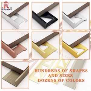 Quality Ceramic Wall Protection Aluminum Tile Trim Gold Color L Shaped Mill Finish wholesale