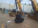 Rotating Wood Hydraulic Log Grapple , Excavator Timber Grab For Cat306 Sh60