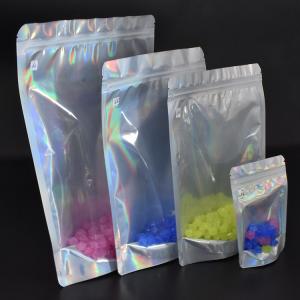 Quality Holographic Standing Zipper 340g Mylar Smell Proof Bags wholesale