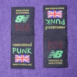 White Center Fold Cotton Neck Woven Garment Labels Main Lables