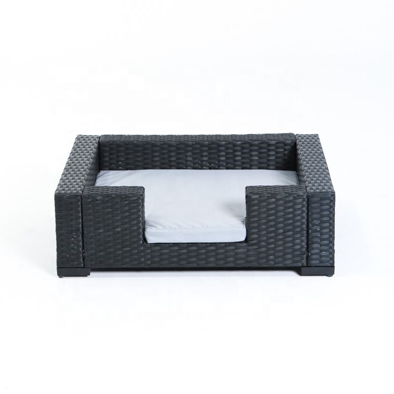 Indoor Pet Couch Pad Rattan Wicker Pet Bed Four Feet Breathable Dog Seat Sofa Small Animals Bed Cats Mats