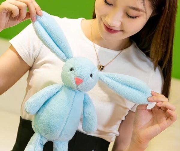Adorable Stuffed Animal Pastel Easter Stuffed Animal for Girls Pink Plush
