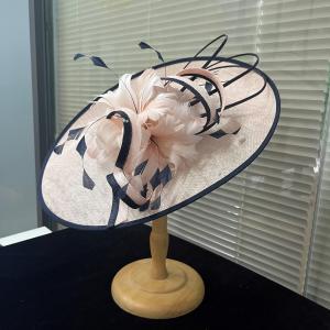 Quality Horse Racing Festival Millinery Supplies Feather And Sinamay Hat Fascinator wholesale