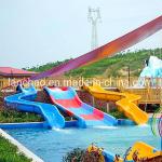 Colorful Fiberglass Water Tube Slide For Kids Park Playground Humanization