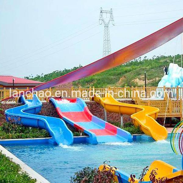 Colorful Fiberglass Water Tube Slide For Kids Park Playground Humanization