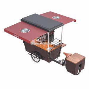 Quality 150KG Disc Brake Reverse Food Tricycle Street Coffee Cart wholesale