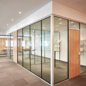 Quality Commercial Safety Internal Glass Partition Office Sound Proof Glass Partition wholesale