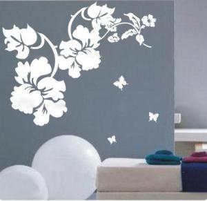 Quality Novelty Attractive Vinyl Big Flower Wall Sticker F146 wholesale