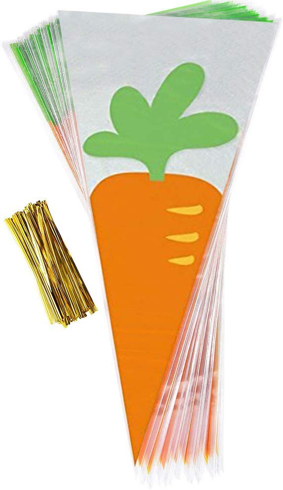 Germ Proof Colorful Cello Treat Bags Recyclable With Twist Ties