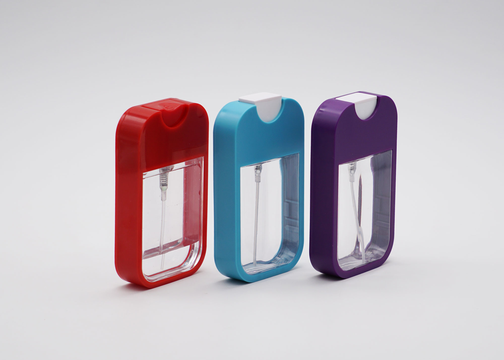 Reusable 25ml Card Type Plastic Travel Pocket Perfume Refillable Spray Bottle